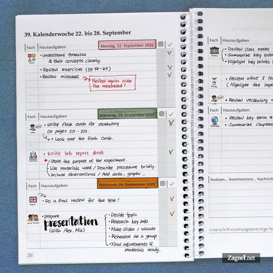 Cute School Subject Planner Stickers – Fun & Organized Study Stickers for Students