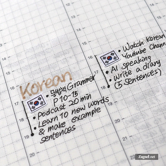 Mini-Aufkleber mit der Flagge Südkoreas (0,6 cm) | Perfekt für Tagebücher, Planer und Journale