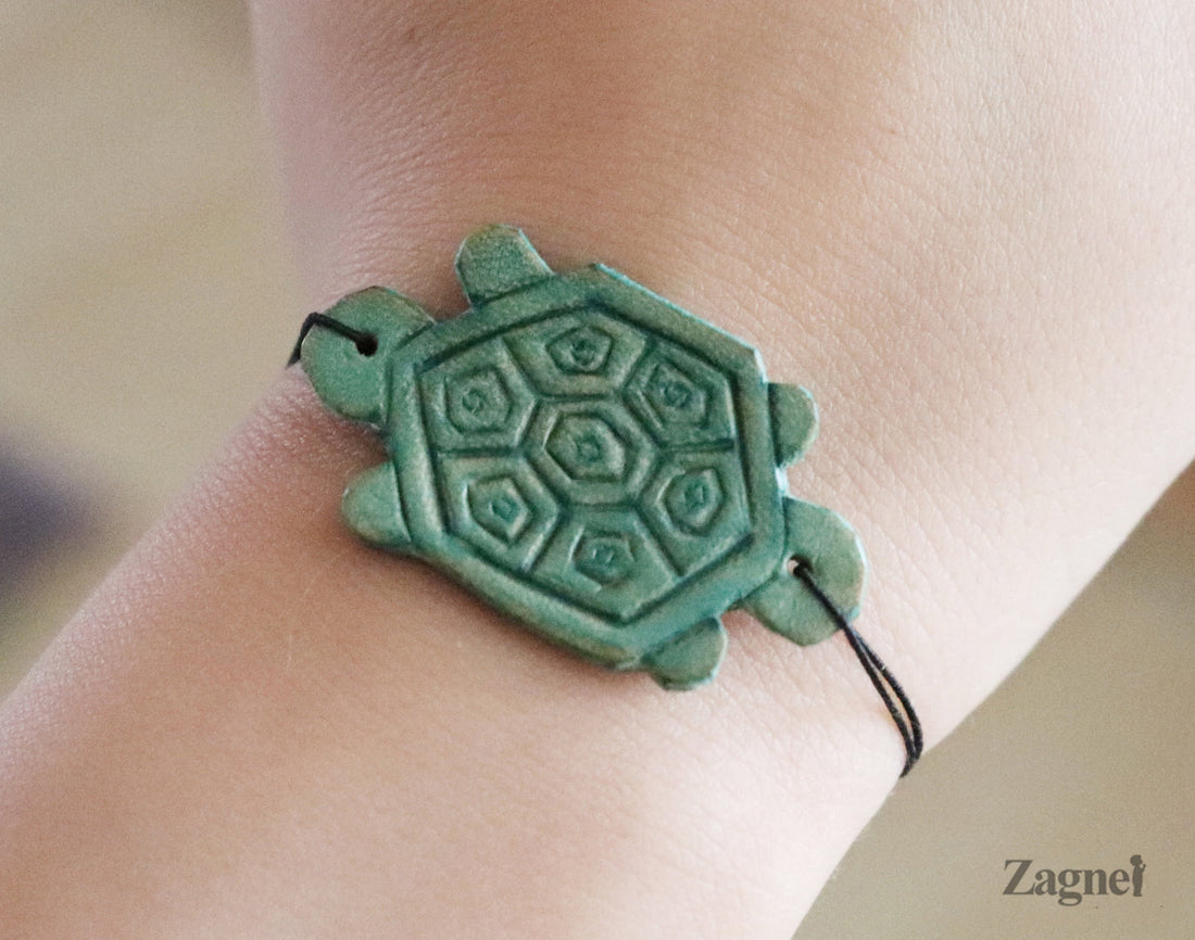 Miraculous ladybug turtle leather bracelet