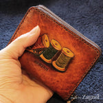 Leather sewing pouch