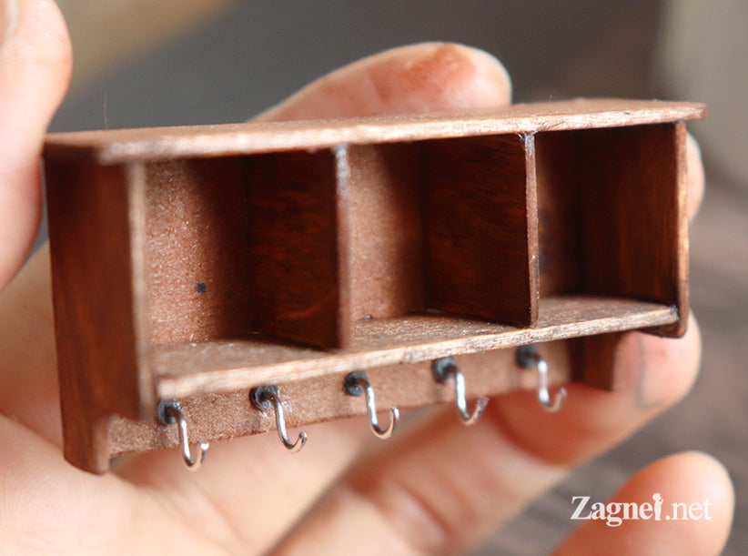 Miniature wall shelf
