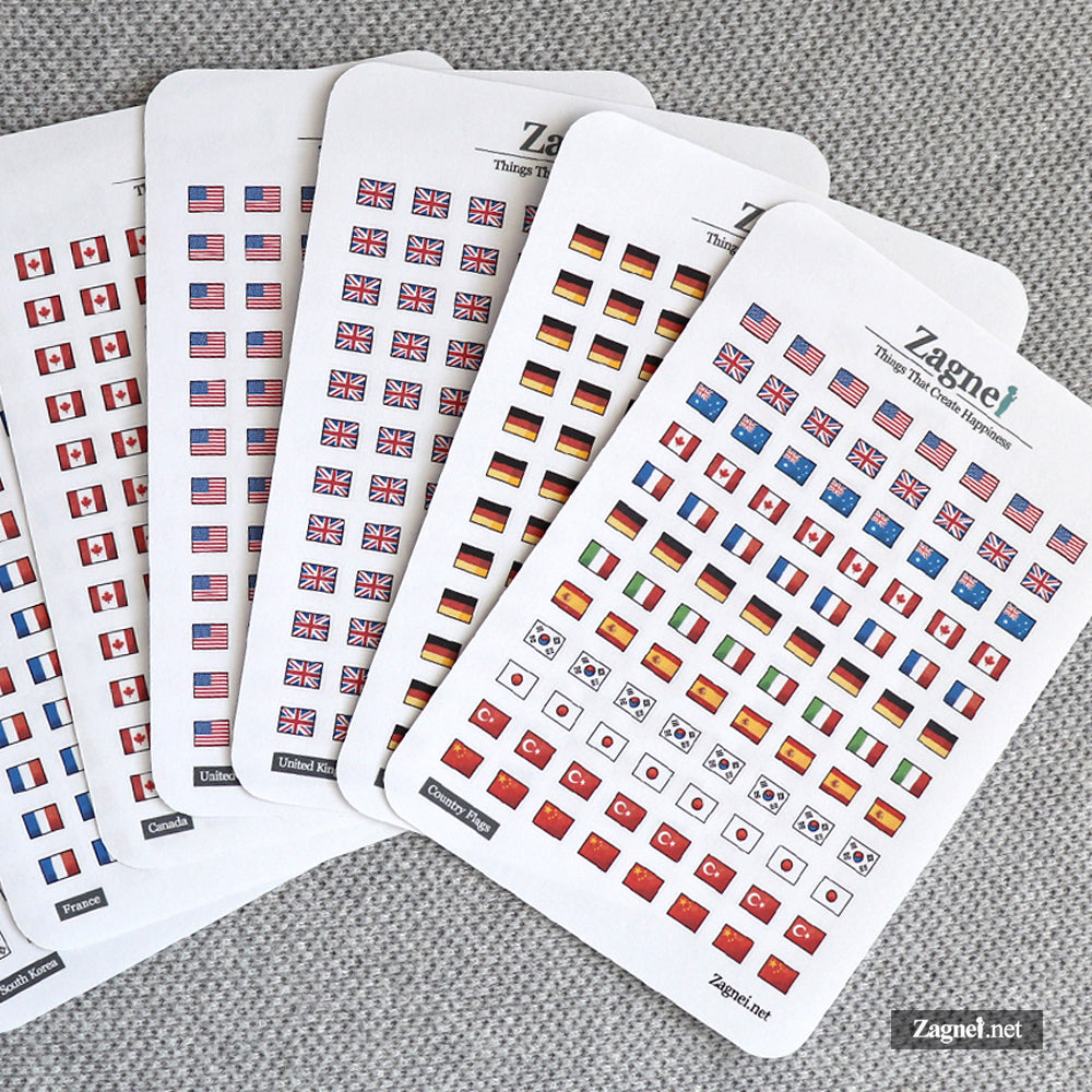 World Flags Stickers