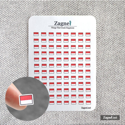 Tiny Asia and Oceania Mini Flag Stickers (0.6 cm) for Planner & Journal Decoration