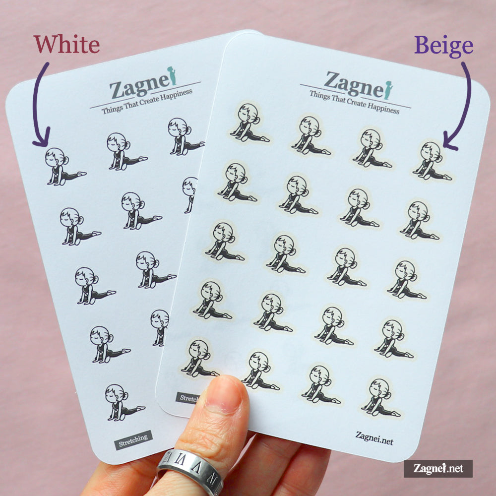 Full body Workout Planner Stickers for fitness Journal & Fitness Tracking