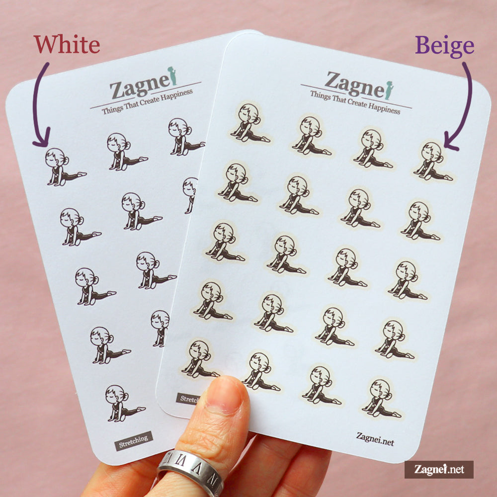 Core Workout Log Stickerbogen – Home-Workout-Planer-Sticker