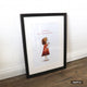Christian Wall Art Digital Download – Little Girl Praying Watercolor