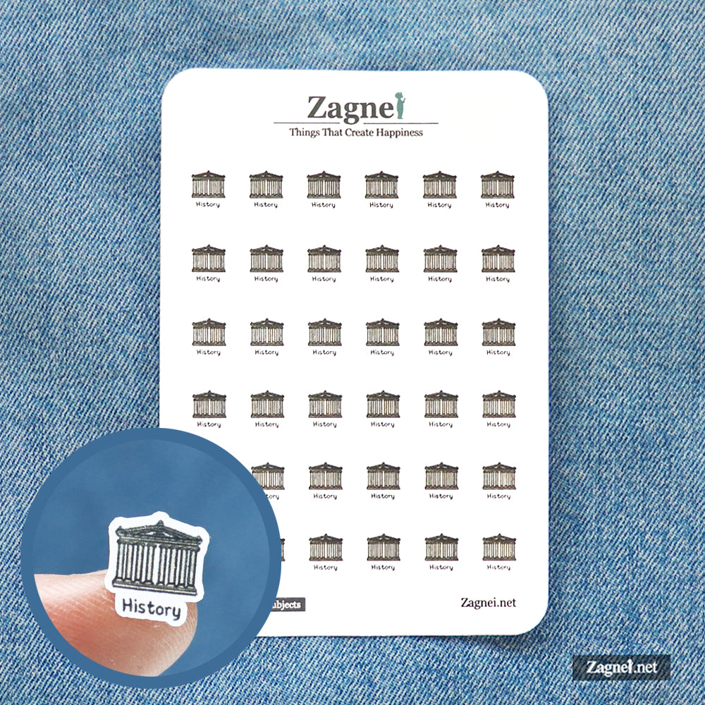 Cute Social Studies school Subject Planner Stickers – Fun & Organized Study Stickers for Students