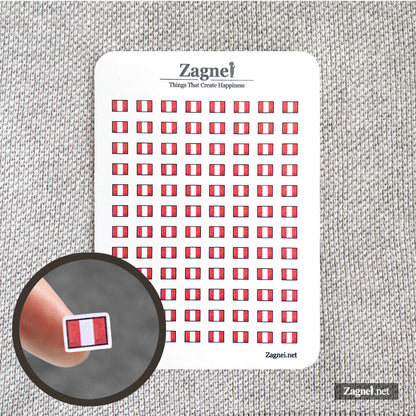 Tiny Americas Flag Sticker 0.6cm | Perfect for Diary, Planner & Journal Decoration