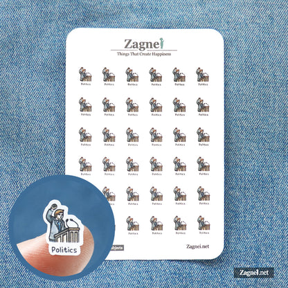 Cute Social Studies school Subject Planner Stickers – Fun & Organized Study Stickers for Students