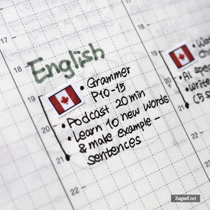 Tiny Americas Flag Sticker 0.6cm | Perfect for Diary, Planner & Journal Decoration