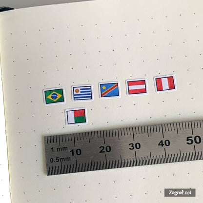 Tiny Americas Flag Sticker 0.6cm | Perfect for Diary, Planner & Journal Decoration