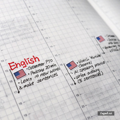 Tiny Americas Flag Sticker 0.6cm | Perfect for Diary, Planner & Journal Decoration