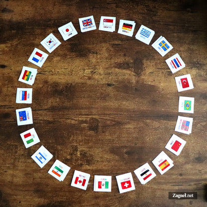 DIY World flags memory cards (Digital Download)