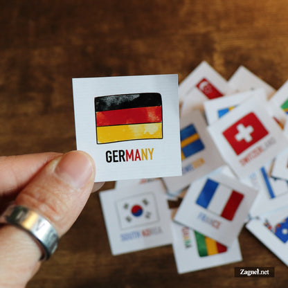 DIY World flags memory cards (Digital Download)